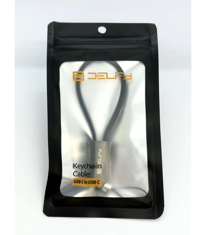 جاسوییچی کابلی دلفی مدل Delfy USB-C to USB-C Keychain