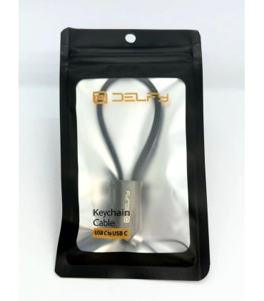 جاسوییچی کابلی دلفی مدل Delfy USB-C to USB-C Keychain