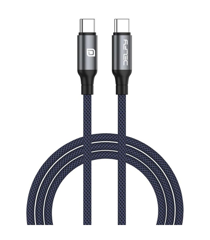 کابل شارژ سریع ۲ متری دلفی ۲۴۰ وات - دو سر تایپ سی مدل Delfy Keraia USB-C to USB-C
