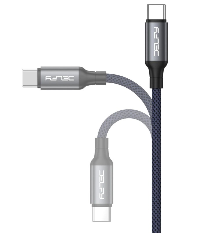 کابل شارژ سریع ۲ متری دلفی ۲۴۰ وات - دو سر تایپ سی مدل Delfy Keraia USB-C to USB-C