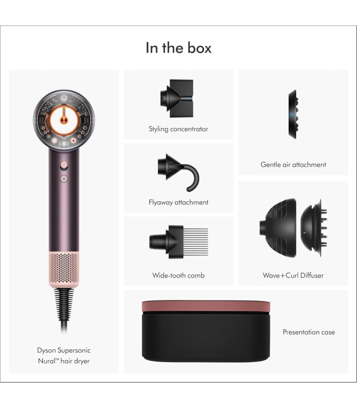 سشوار هوشمند دایسون مدل Dyson Supersonic Nural HD16 Jasper/Plum (بنفش/صورتی)
