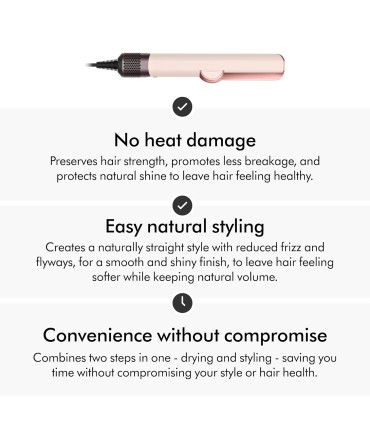 سشوار و صاف‌کننده مو دایسون مدل Dyson Airstrait HT01- Jasper/Plum (بنفش/صورتی)