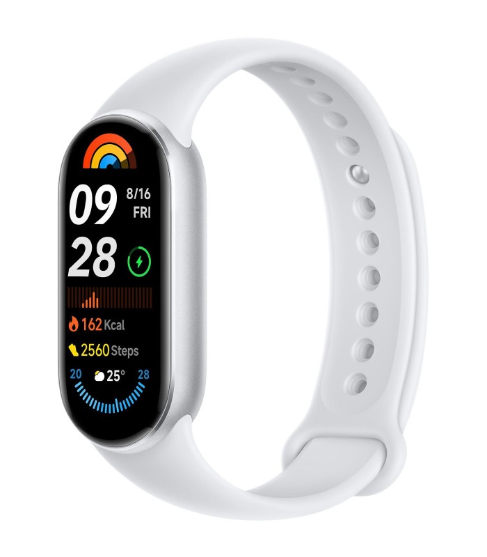 مچ بند هوشمند شیائومی مدل Xiaomi Smart Band 9 رنگ نقره ای - نسخه گلوبال