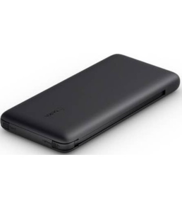 پاوربانک ۱۰ هزار بلکین مدل Belkin BoostCharge Plus 10K Power Bank+Intergated Cables-BPB006-رنگ مشکی