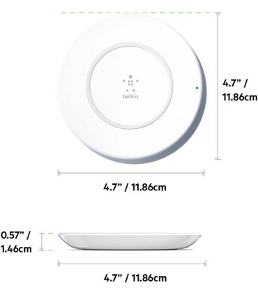پایه شارژ ۷.۵ وات بی سیم بلکین – Belkin Boost Up Wireless Charging PAD مدل F7U027drWHT
