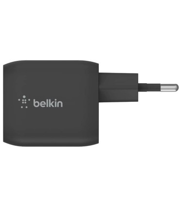 شارژر دیواری ۴۵ وات بلکین Belkin BOOST CHARGE PRO Dual USB-C GaN Wall Charger with PPS 45W - مدل WCH011 - مشکی