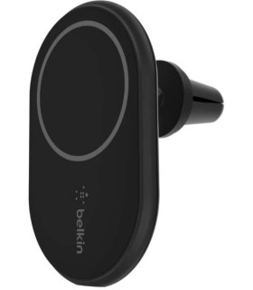 هولدر خودرو و شارژر مگ سیف به همراه شارژر فندکی بلیکن Belkin BoostCharge Magnetic Wireless Car Charger 10W - مدلWIC004btBK -مشکی