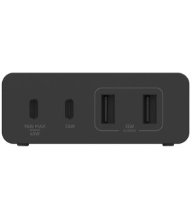 هاب شارژ رومیزی ۴ پورت ۱۰۸ واتی بلکین Belkin BoostCharge Pro 4-Port GaN Charger 108W - مدل WCH010vf- مشکی