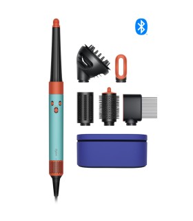 سشوار و حالت دهنده مو دایسون مدل Dyson Airwrap i.d. HS08 multi-styler and dryer Curly+Coily (سرامیک فیروزه‌ای/نارنجی)