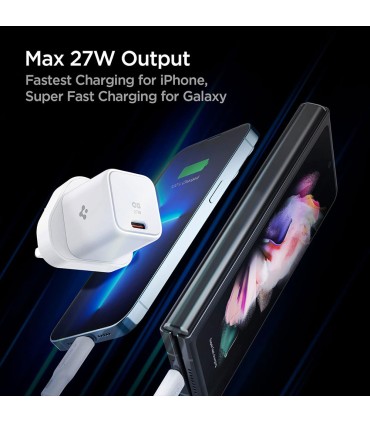 شارژر دیواری ۲۷ وات اسپیگن مدل Spigen ArcStation Wall Charger PE2103UK