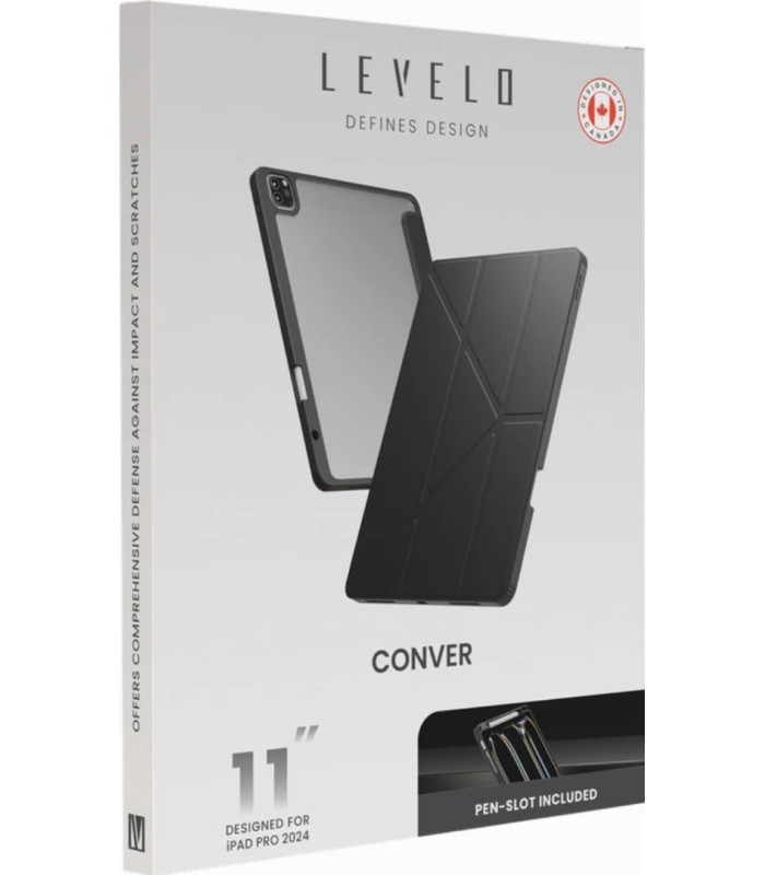 کیف کلاسوری آیپد پرو ۱۱ اینچی لولو مدل Levelo Conver - مشکی