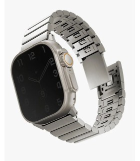 بند ساعت یونیک مدل UNIQ Strova Mag مناسب برای اپل واچ 44/42/45MM - نقره‌ای