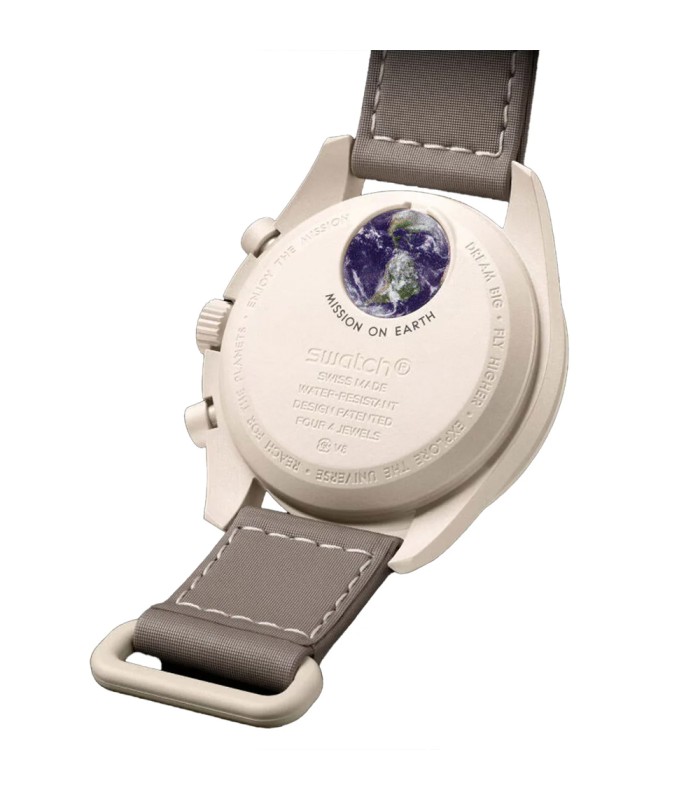 ساعت امگا سواچ مدل MISSION ON EARTH Desert Omega X Swatch SO33T103