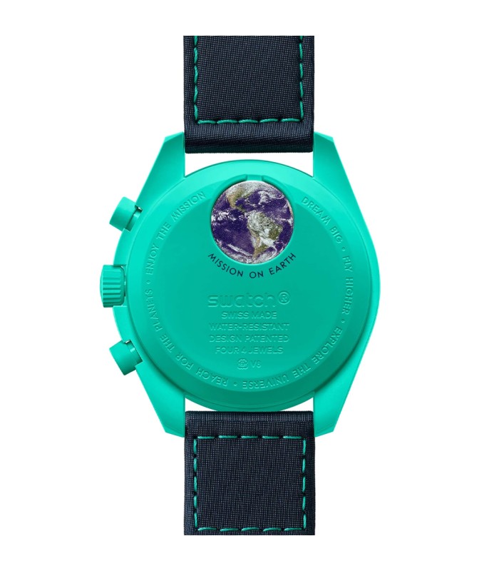 ساعت امگا سواچ مدل MISSION ON EARTH Polar Light Omega X Swatch SO33L103