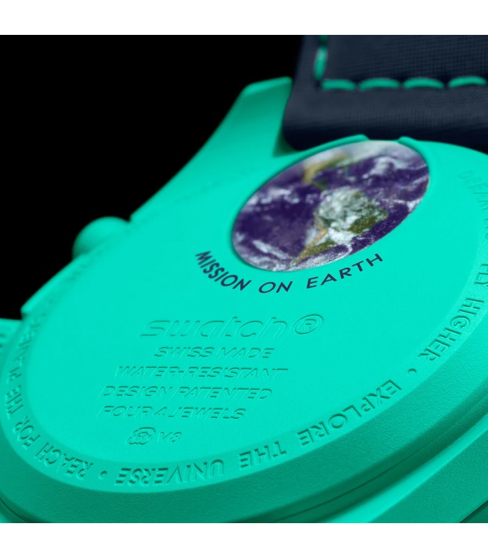 ساعت امگا سواچ مدل MISSION ON EARTH Polar Light Omega X Swatch SO33L103