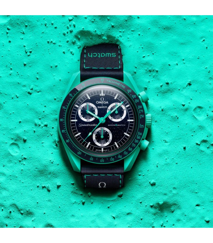 ساعت امگا سواچ مدل MISSION ON EARTH Polar Light Omega X Swatch SO33L103