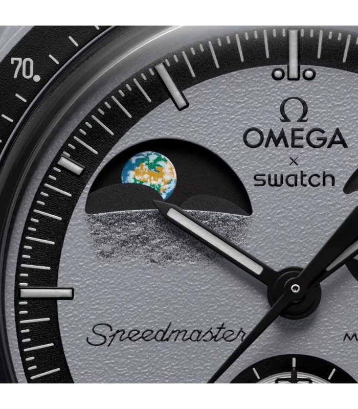 ساعت امگا سواچ مدل MISSION ON EARTHPHASE Omega X Swatch SO33M700
