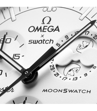 ساعت امگا سواچ مدل MISSION TO THE MOONPHASE Omega X Swatch SO33W700