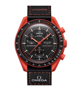 ساعت امگا سواچ مدل Omega X Swatch MISSION ON EARTH LAVA SO33O100