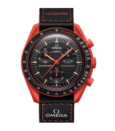 ساعت امگا سواچ مدل Omega X Swatch MISSION ON EARTH LAVA SO33O100