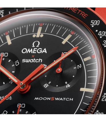 ساعت امگا سواچ مدل Omega X Swatch MISSION ON EARTH LAVA SO33O100