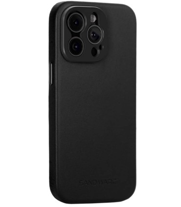 کیس چرم سندمارک مدل Sandmarc Pro Leather Case  - سازگار با آیفون ۱۵ پرومکس - رنگ مشکی