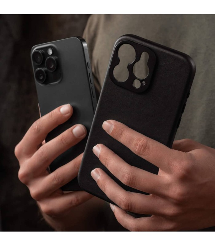 کیس چرم سندمارک مدل Sandmarc Pro Leather Case  - سازگار با آیفون ۱۵ پرومکس - رنگ مشکی
