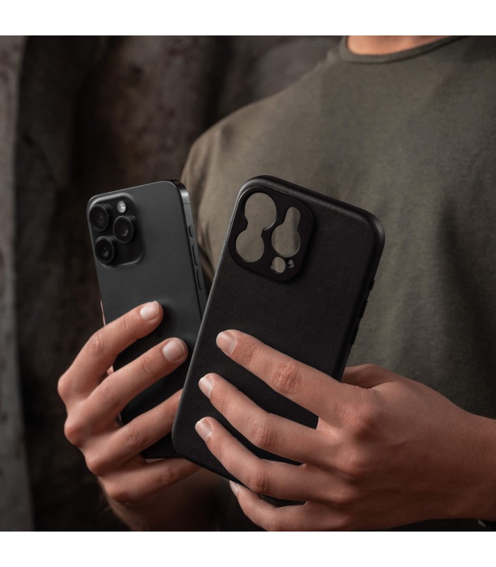 کیس چرم سندمارک مدل Sandmarc Pro Leather Case - سازگار با آیفون ۱۶ پرومکس - رنگ مشکی