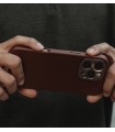 کیس چرم سندمارک مدل Sandmarc Pro Leather Case - سازگار با آیفون ۱۶ پرومکس - رنگ قهوه‌ای