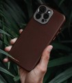 کیس چرم سندمارک مدل Sandmarc Pro Leather Case - سازگار با آیفون ۱۶ پرومکس - رنگ قهوه‌ای