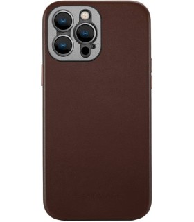 کیس چرم سندمارک مدل Sandmarc Pro Leather Case  - سازگار با آیفون ۱۴ پرومکس - رنگ قهوه‌ای