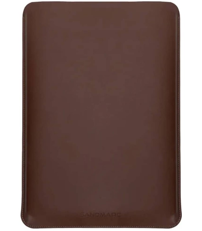 کاور چرمی مک بوک پرو ۱۴ اینچی سندمارک مدل Sandmarc Leather Edition Macbook Pro Sleeve 14" - رنگ قهوه‌ای