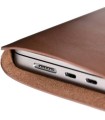 کاور چرمی مک بوک پرو ۱۴ اینچی سندمارک مدل Sandmarc Leather Edition Macbook Pro Sleeve 14" - رنگ قهوه‌ای