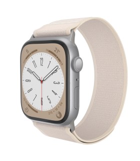 بند اپل واچ جی سی پال مدل JCPAL FlexLoop | رنگ استارلایت سازگار با ۴۴-۴۵-۴۶-۴۹ میلی‌متری