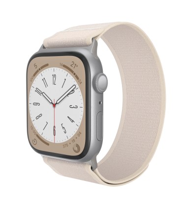 بند اپل واچ جی سی پال مدل JCPAL FlexLoop | رنگ استارلایت سازگار با ۴۴-۴۵-۴۶-۴۹ میلی‌متری