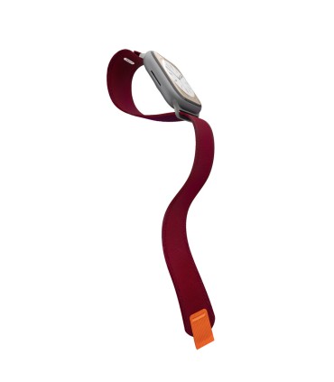 بند اپل واچ جی سی پال مدل JCPAL FlexLoop | رنگ زرشکی سازگار با ۴۴-۴۵-۴۶-۴۹ میلی‌متری