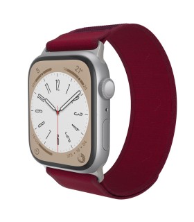 بند اپل واچ جی سی پال مدل JCPAL FlexLoop | رنگ زرشکی سازگار با ۴۴-۴۵-۴۶-۴۹ میلی‌متری