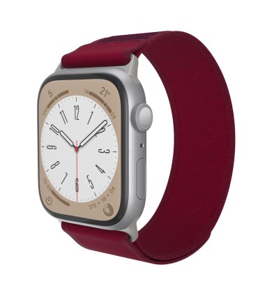 بند اپل واچ جی سی پال مدل JCPAL FlexLoop | رنگ زرشکی سازگار با ۴۴-۴۵-۴۶-۴۹ میلی‌متری