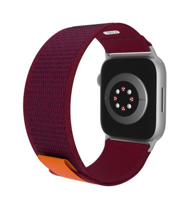 بند اپل واچ جی سی پال مدل JCPAL FlexLoop | رنگ زرشکی سازگار با ۴۴-۴۵-۴۶-۴۹ میلی‌متری
