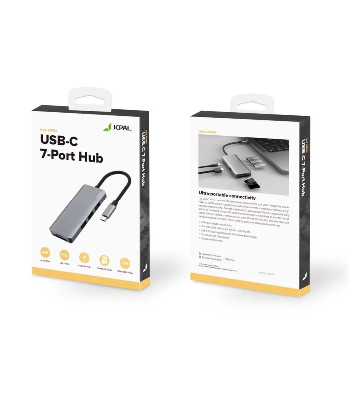 هاب ۷ پورت جی سی پال مدل JCPAL Linx USB-C 7-Port Hub