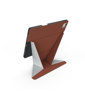کیس استنددار آیپد پرو جی سی پال مدل JCPAL SlimFlex Folio Case مناسب آیپد پرو M4 ۱۱ اینچی- قهوه‌ای/خاکستری
