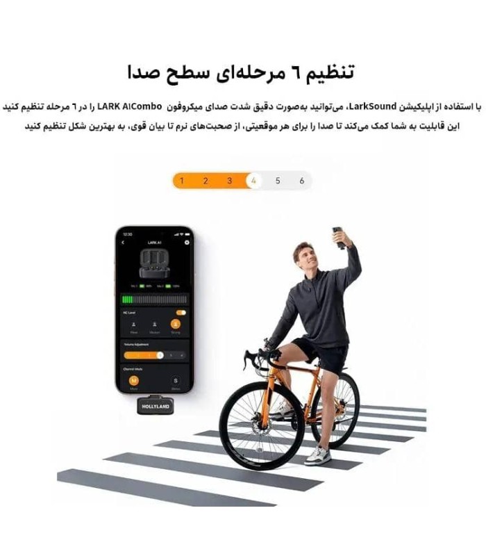 میکروفون یقه ای بی‌سیم هالی‌لند مدل Hollyland Lark A1 Combo Type-C & Lightning RX