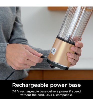 مخلوط کن شارژی نینجا مدل Ninja Blast Portable Blender - BC151EU | رنگ طلایی