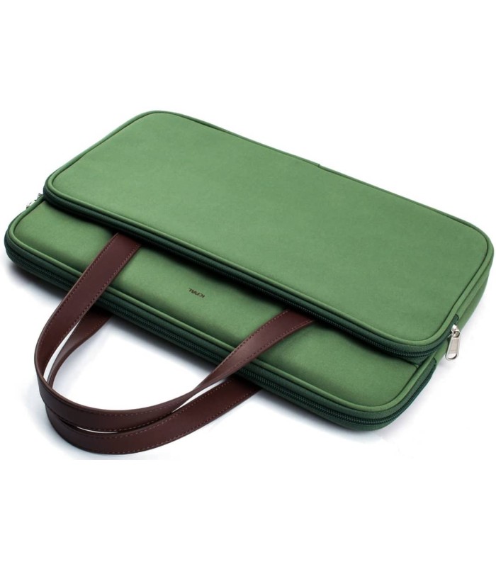 کیف مک‌بوک ۱۳و۱۴ اینچی جی سی پال مدل JCPAL Milan Briefcase Sleeve - سبز‌تیره