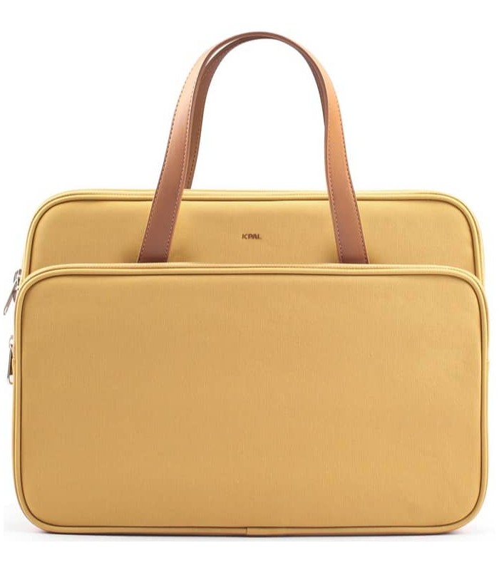کیف مک‌بوک ۱۵و۱۶ اینچی جی سی پال مدل JCPAL Milan Briefcase Sleeve - قهوه‌ای روشن