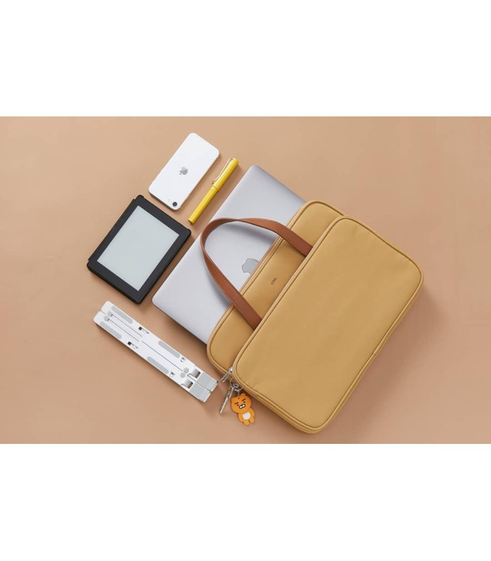 کیف مک‌بوک ۱۵و۱۶ اینچی جی سی پال مدل JCPAL Milan Briefcase Sleeve - قهوه‌ای روشن