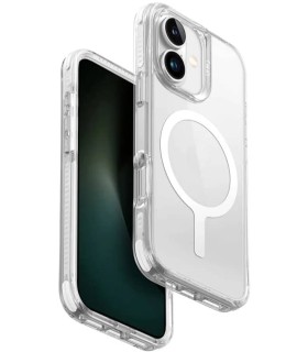 قاب آیفون مگ‌سیف یونیک مدل UNIQ Combat مناسب برای آیفون ۱۶ | رنگ سفید