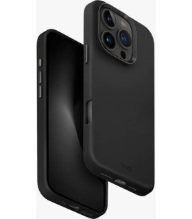 قاب چرم آیفون ۱۶ پرو یونیک مدل UNIQ Lyden | رنگ مشکی