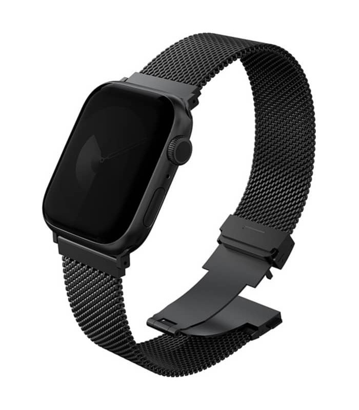 بند اپل واچ‌ یونیک مدل UNIQ Dante Pro Steel Strap 49/46/45/44mm- مشکی