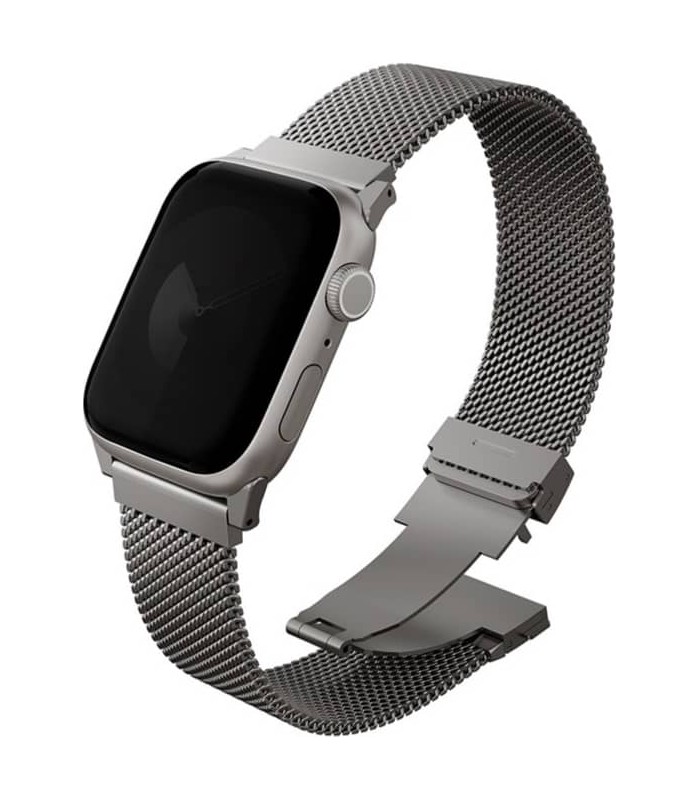 بند اپل واچ‌ یونیک مدل UNIQ Dante Pro Steel Strap 49/46/45/44mm- نقره‌ای